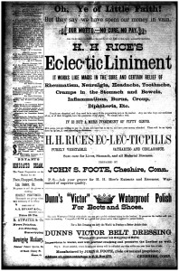 Eclectic Liniment Ad